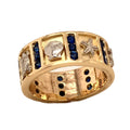 14k Gold Sapphire Reef Ring